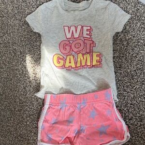 Garanimals Gray and Pink Toddler Girls Matching Set Size 2T